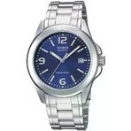 Casio Mtp-1215A-2Adf Quartz Çelik Gri Lacivert Kadran 38 Mm Erkek Kol Saati
