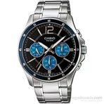 Casio Mtp-1374D-2Avdf Quartz Çelik Gri Siyah Kadran 44 Mm Erkek Kol Saati