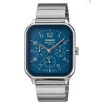 Casio MTP-M306D-2AVDF Quartz Çelik Gri Lacivert Kadran 34 mm Erkek Kol Saati