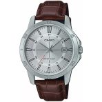 Casio Mtp-V004l-7Cudf Quartz Deri Kahverengi Gri Kadran 42 Mm Erkek Kol Saati