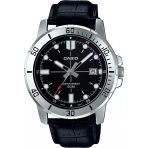 Casio Mtp-Vd01l-1Evudf Quartz Deri Siyah 45 Mm Erkek Kol Saati