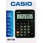 Casio MX-12 B Siyah 12 Hane Renk Hesap Makinası