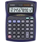 Casio Wd-220Ms-Bu 12 Hane Suya-Toza Dayanıklı Masaüstü Hesap Makinesi siyah