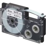 Casio XR-9WE1 (We/bk) Etiket Yazıcısı Kartuşu Beyaz Renk Üstüne Siyah Baskı