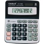 Caslo CS-1800 Siyah-Gri Masaüstü Hesap Makinesi