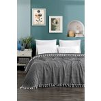 Casnack Siyah Çift Kişilik Pike 1600gr. 200x230cm Sayina Model