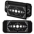 CasosexploreLab Nintendo Switch OLED Black Moon Phase ile Uyumlu Kılıf Nintendo Switch Joycon Denetleyicisi için Koruyucu Kapak Yumuşak TPU Kavrama Dokable Kılıf Taşıma Kapağı Anahtarı Aksesuarları