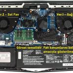 Casper Excalibur G780.1030-8VJ0X Notebook Ver.1 Sağ Fan