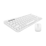 Casper Via S10 10.1" Uyumlu Kablosuz Bluetooth Pilli Klavye Mouse Seti - Beyaz