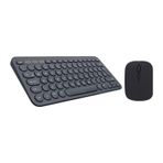 Casper Via S10 10.1" Uyumlu Kablosuz Bluetooth Pilli Klavye Mouse Seti - Siyah