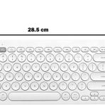 Casper Via S10 10.1" Uyumlu Kablosuz Bluetooth Pilli Türkçe Q Klavye - Beyaz