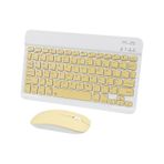 Casper Via S10 10.1" Uyumlu Kablosuz Bluetooth Şarj Edilebilir Klavye Mouse Seti - Sarı