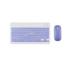 Casper Via S10 10.1" Uyumlu Kablosuz Bluetooth Şarj Edilebilir Mini Q Klavye Mouse Seti - Mor