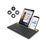 Casper Via S10 10.1" Uyumlu Kablosuz Bluetooth Şarj Edilebilir Tablet Telefon Standlı Klavye - Yeşil
