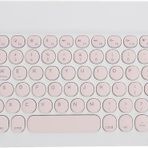 Casper Via S10 10.1" Uyumlu Kablosuz Bluetooth Şarj Edilebilir Yuvarlak Tuşlu Klavye - Pembe