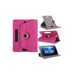 Casper Via S10 Uyumlu 10.1" Dönerli Standlı Deri Tablet Kılıfı - Pembe