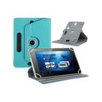 Casper Via S10 Uyumlu 10.1" Dönerli Standlı Deri Tablet Kılıfı - Turkuaz