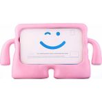 Casper Vıa S38 Plus - S48 Çocuklar Için Standlı Silikon Tablet Kılıfı - Açık Pembe