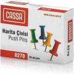 Cassa 8270 Renkli 5 Kutu Harita Çivisi
