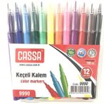 Cassa Keçeli Kalem Renkli 12'li
