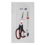 Cassa Ofis Makası Inoxy 19 Cm Siyah Kırmızı Paslanmaz Çelik Büro Makası