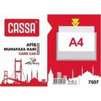 Cassa Tabela Poşeti (Afiş Muhafaza Kabı A4) Şeffaf 10 lu paket