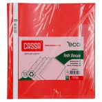 Cassa Telli Dosya Ekonomik 50'Li Paket (7730) Renk - Kirmizi
