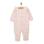 Cassiope Kız Bebek Somon Yenidoğan Mini Flowers Patiksiz Tulum