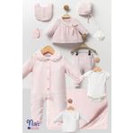 Cassiope Naka Concept Cotton Dream Pembe Müslin Yenidoğan Kız Bebek Hastane Çıkış Seti