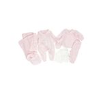 Cassiope Tül Fırfırlı Müslin Bebek Hastane Çıkışı 10Lu Zıbın Set Pembe