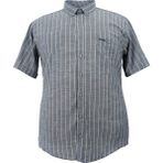 Castelli Erkek Büyük Beden Battal Boy Pamuklu Kısa Kol Füme Gömlek - 2XL