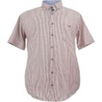 Castelli Erkek Büyük Beden Battal Boy Pamuklu Kısa Kol Gömlek - 3XL - Bordo