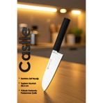 Castle Asia Serisi Santoku Uzak Doğu Mutfak Şef Bıçağı Et Ekmek Sebze Salata Şef Bıçak LZG-120