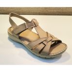 Castle Black 22306 Kadın Deri Comfort Sandalet - Bej