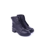Castle Black 3680-1 Hakiki Deri Günlük Rahat Taban Kadın Postal Bot