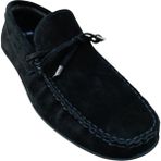 Castle Black 42705 Erkek Deri Loafer Ayakkabı Nubuk Siyah - Siyah Nubuk