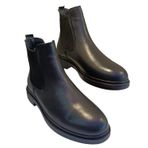 Castle Black 71173 Erkek Deri Casual Bot Siyah