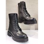 Castle Black CB-23820-1 Kadın Deri Postal Bot - Siyah