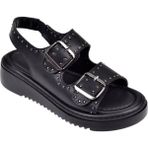 Castle Black Üstten Tokalı Kadın Sandalet CB-35169 Siyah