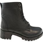 Castle Black YLDZ-3680-1 Kadın Deri Klasık Bot Siyah