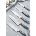 Castle Silver Gray Serisi 5 Li Mutfak Bıçağı Et Ekmek Sebze Mutfak Şef Bıçak Seti MFT-568