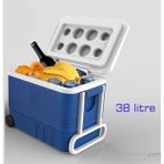 Castle TEKERLEKLİ 38 Litre Polikarbon Buzluk+Termos 948808