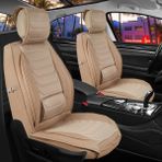 Castor Otomotiv Peugeot 307 Uyumlu Ön Arka 5 Li Set Miami Serisi Deri Oto Koltuk Kılıfı Bej Renk Cstr