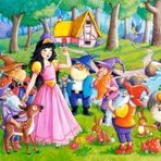 Castorland 66032 Snow White and the Seven Dwarfs 60 Parça Çocuk Puzzle