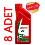 Castrol 2t 1 Lt 8'li 2 Zamanlı Mineral Bazlı Motosiklet Yağı