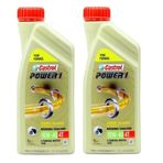 Castrol Power 1 4T 10W-40 1 Litre 2'li 4 Zamanlı Motosiklet Motor Yağı