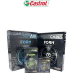 Castrol Skoda Superb 1.6 2.0 TDI Dizel CASTROL FORM Filtre Bakım Seti 2015-2019 Hava+Yağ+Yakıt+Standart Polen