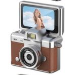 Castu LK-027 Mini Flip Dijital Kamera Aksiyon Kamera - Kahverengi