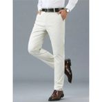 Casual Regular Fit Erkek Chıno Pantolon - Beyaz - 10