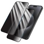 CasurvivePro Xiaomi Redmi Turbo 3 5G için peeping ve koruyucu ekran koruyucu – 2 adet, siyah